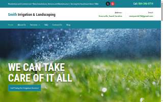 Smith Irrigation & Landscaping website