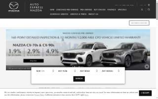 Auto Express Mazda website