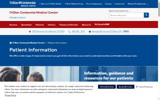 TriStar Centennial Medical Center website