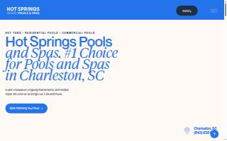 Hot Springs Pools & Spas Charleston of North Charleston website