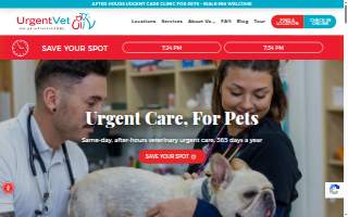 UrgentVet of Richmond website