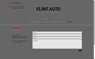 Flint Auto website