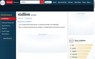 Stallion Restaurant website