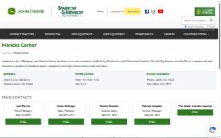 Sparrow & Kennedy Tractor Company of Moncks Corner website