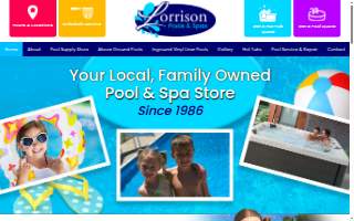 Lorrison Pools & Spas website