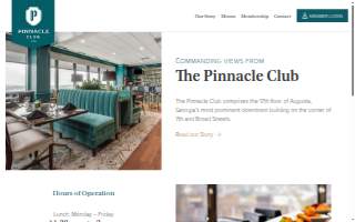 Pinnacle Club website