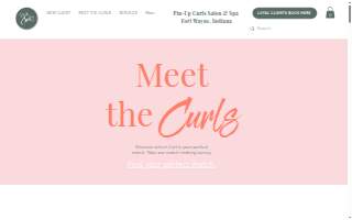 Pin-Up Curls website
