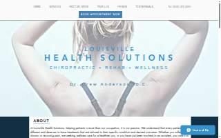 Louisville Health Solutions Chiropractic-Rehab-Wellness website