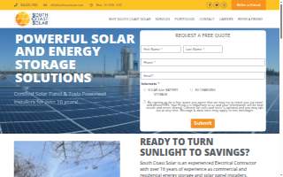 South Coast Solar website
