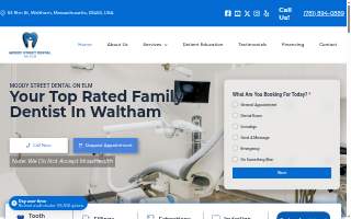 Moody Street Dental On Elm of Cambridge website