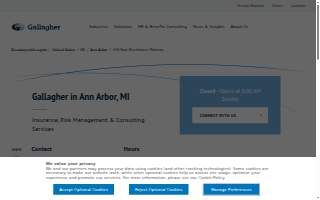 Gallagher Insurance, Risk Management & Consulting of Ann Arbor website