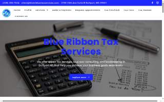 Blue Ribbon Tax Services website