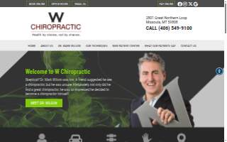 W Chiropractic website