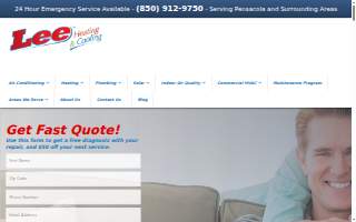 Lee Air Conditioning website