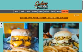 Sickies Garage Burgers & Brews of Bismarck website
