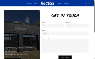Recess Coffee Westcott website