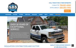 ABS Insulating Co., Inc. of Myrtle Beach website