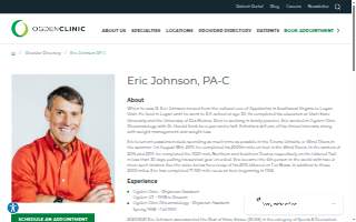 Eric Johnson, PAC | Ogden Family Medicine website