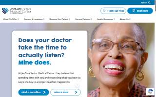 JenCare Senior Medical Center of Norfolk website