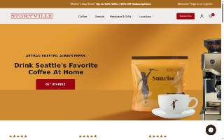 Storyville Coffee website