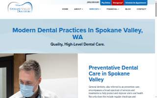 Spokane Valley Dentistry website