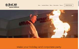 Hibachi Now website