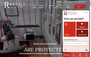 Revill Law Firm of Birmingham website