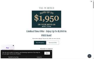 The Porter website