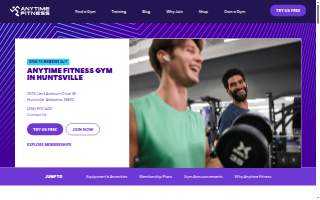 Anytime Fitness of Huntsville website