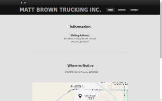 Matt Brown Trucking Inc website