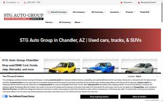 STG Auto Group of Chandler website