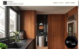 Perez Construction website