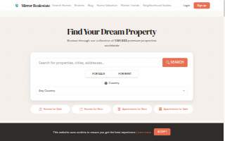 Mirror Real Estate website