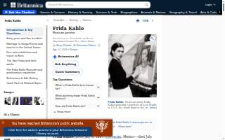 FRIDA southwest website