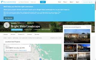 Bright Vista Landscape Inc. website