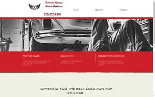 Colorado Springs Mobile Mechanics website