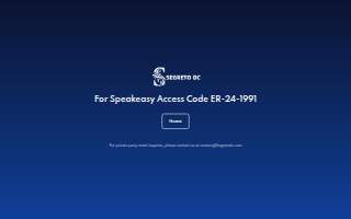 Segreto DC Speakeasy Bar website