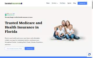 Barakat Insurance Agency website