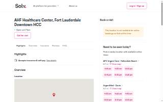 AHF Healthcare Center - Fort Lauderdale Downtown website
