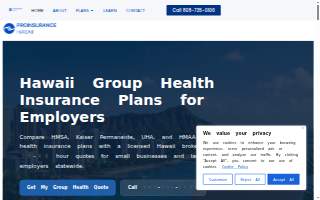 Proinsurance Hawaii website