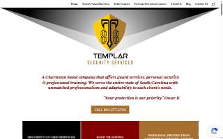 Templar Security Services website