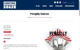 Pengilly Saloon website