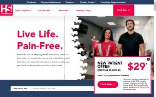 HealthSource Chiropractic of Meridian website