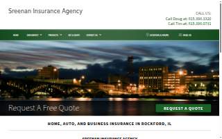 Sreenan Insurance Agency website