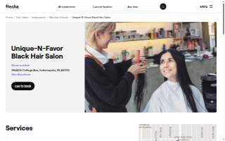 Unique-N-Favor Black Hair Salon website