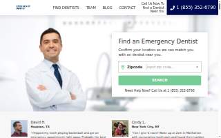 Emergency Dentist 24/7 Birmingham website
