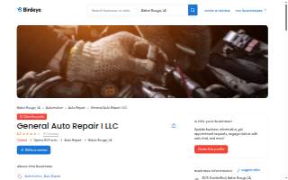 General Auto Repair I LLC website