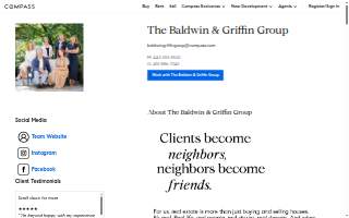 The Baldwin & Griffin Group of Compass | Baltimore Real Estate Agents website
