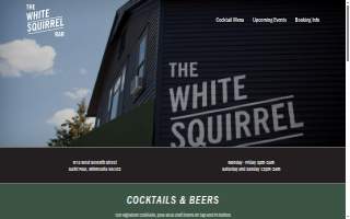 White Squirrel Bar website