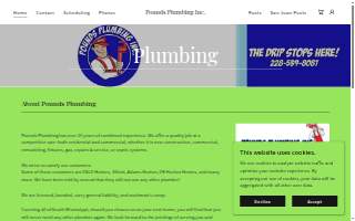 Pounds Plumbing website